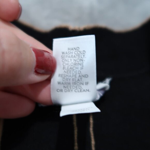 J Jill Sweater Womens Beige L Open Cardigan Knit Reversible Pockets Stretch - Picture 14 of 16